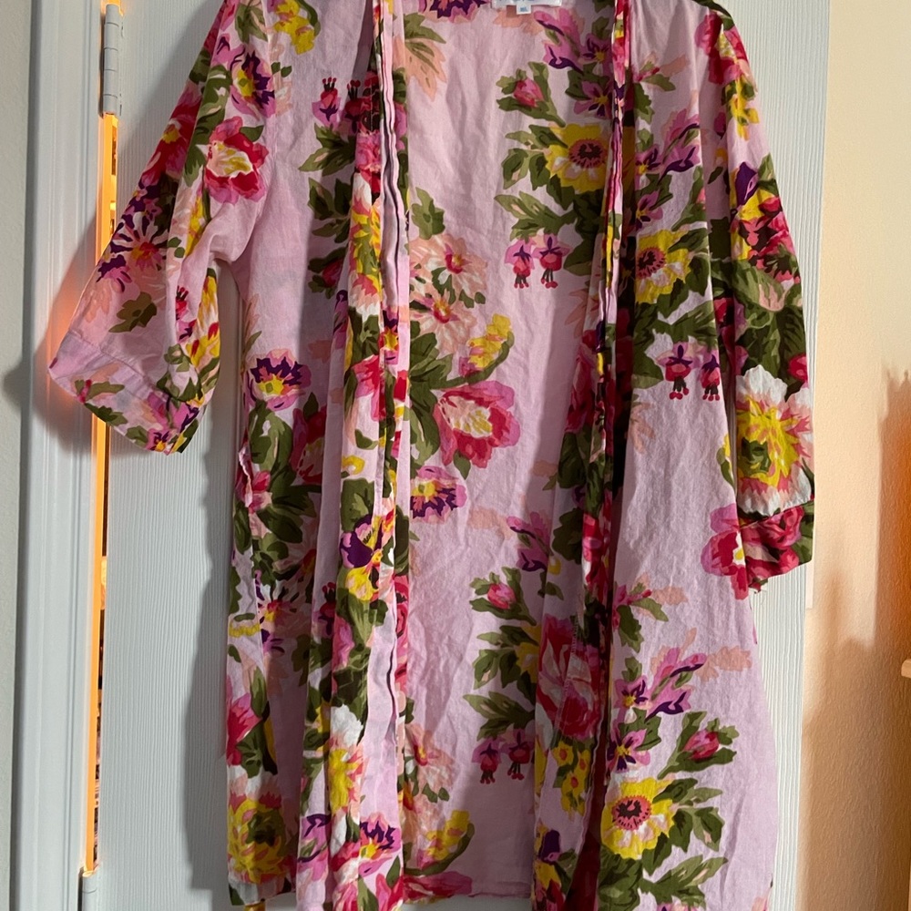 Sandy Waters Pink Floral Robe
